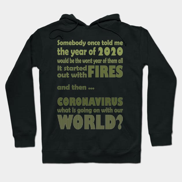 Somebody Once Told Me: The Year Of 2020 Edition Hoodie by Crafting Yellow